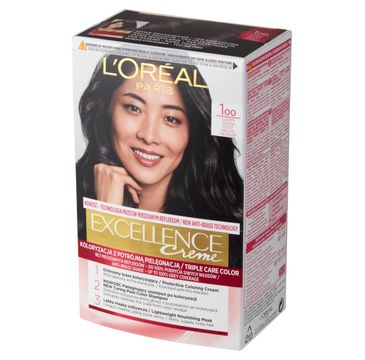 L'Oreal Excellence Creme krem do każdego typu włosów koloryzujący czerń (176 ml)