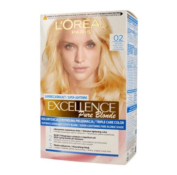 L'Oreal Excellence Creme Pure Blond Krem koloryzujący 02 Superjasny Blond Złocisty (1 op.)