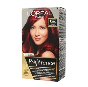 L'Oreal Feria Preference farba do każdego typu włosów Intensywna Ciemna Czerwień P 37 (1 op.)
