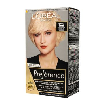 L'Oreal Feria Preference farba do włosów Bardzo Jasny Blond Perłowy 102 174 (1 op.)