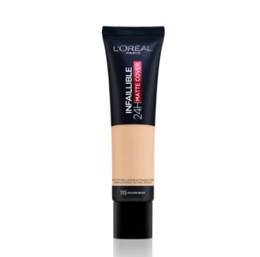 L'Oreal Paris Infallible 24H Matte Cover Foundation długotrwały podkład matujący 115 Golden Beige (30 ml)