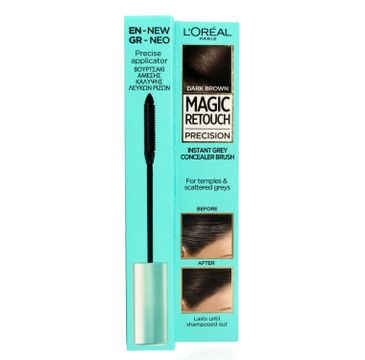 L'Oreal Magic Retouch Precision szczoteczka do retuszu odrostów Ciemny Brąz (8 ml)