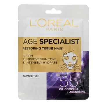 L'Oreal Paris Age Specialist – maska na tkaninie odbudowująca 55+ (30 g)