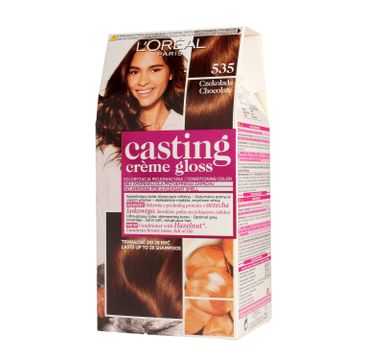 L'Oreal Paris Casting Creme Gloss – krem koloryzujący do włosów nr 535 Czekolada (48 ml)