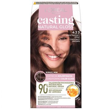 L'Oreal Paris Casting Natural Gloss farba do włosów 423 Kasztanowy Brąz