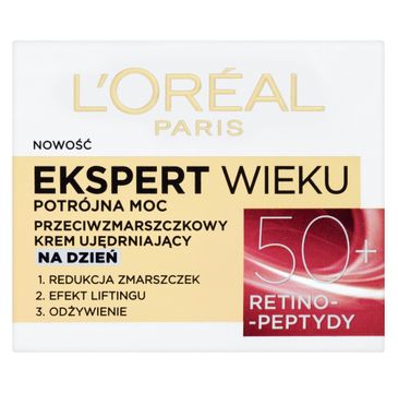 L'Oreal Paris Ekspert Wieku 50+ – przeciwzmarszczkowy krem ujędrniający na dzień (50 ml)