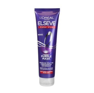 L'Oreal Paris Elseve Color Vive – maska do włosów przeciw żółtym i miedzianym odcieniom (150 ml)