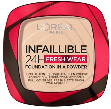 L'Oreal Paris Infaillible 24H Fresh Wear Foundation In A Powder matujący podkład do w pudrze 20 Ivory (9 g)