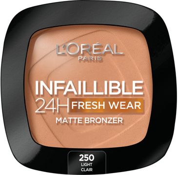 L'Oreal Paris Infaillible 24H Fresh Wear Soft Matte Bronzer matujący bronzer do twarzy 250 Light (9 g)