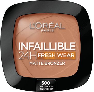 L'Oreal Paris Infaillible 24H Fresh Wear Soft Matte Bronzer matujący bronzer do twarzy 300 Light Medium( 9 g)