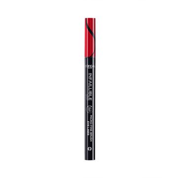 L'Oreal Paris Infaillible 36h Grip Micro-Fine Brush Eyeliner wodoodporny eyeliner w pisaku - 01 Obsidian Black (0.4 g)