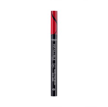 L'Oreal Paris Infaillible 36h Grip Micro-Fine Brush Eyeliner wodoodporny eyeliner w pisaku - 01 Obsidian Black (0.4 g)