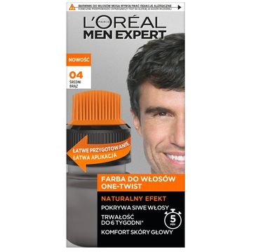 L'Oreal Paris Men Expert One-Twist farba do włosów 04 Średni Brąz