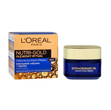 L'Oreal Paris Olejkowy Rytuał Nutri Gold – krem-maska do twarzy na noc (50 ml)