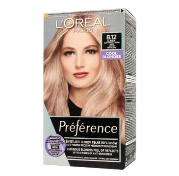 L'Oreal Paris Preference – farba do włosów nr 8.12 Alaska (1 op.)