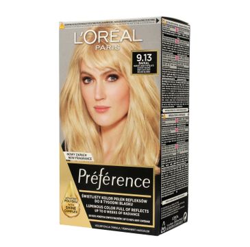 L'Oreal Paris Preference M 9.13 Baikal farba do włosów popielato-złocisty blond (174 ml)