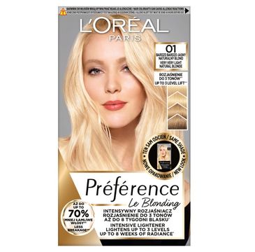 L'Oreal Paris Preference Le Blonding farba do włosów 01 Bardzo Bardzo Jasny Naturalny Blond