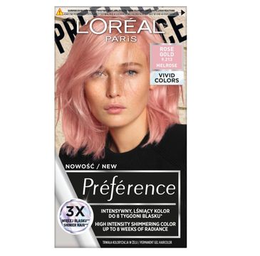 L'Oreal Paris Preference Vivid Colors trwała farba do włosów 9.213 Rose Gold