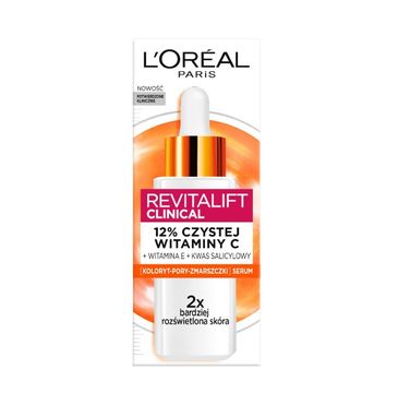 L'Oreal Paris Revitalift Clinical rozświetlające serum do twarzy z 12% czystej witaminy C 30ml