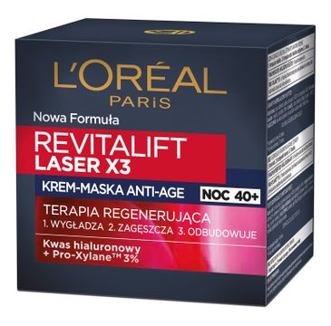 L'Oreal Paris Revitalift Laser X3 krem do twarzy przeciwzmarszczkowy na noc (50 ml)