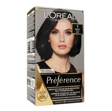 L'Oreal Preference (farba do włosów 1 Napoli kolor czarny 1 op.)