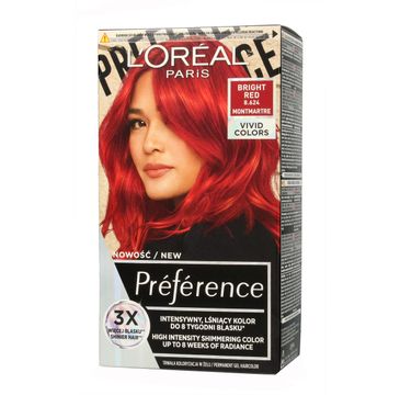L'Oréal Preference Vivid Colors trwała farba do włosów 8.624 Bright Red