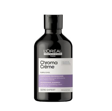 L'Oreal Professionnel Serie Expert Chroma Creme Purple Shampoo kremowy szampon do neutralizacji żółtych tonów na włosach blond (300 ml)