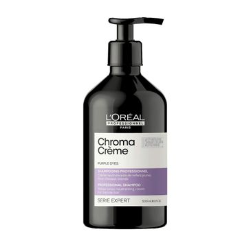 L'Oreal Professionnel Serie Expert Chroma Creme Purple Shampoo kremowy szampon do neutralizacji żółtych tonów na włosach blond (500 ml)