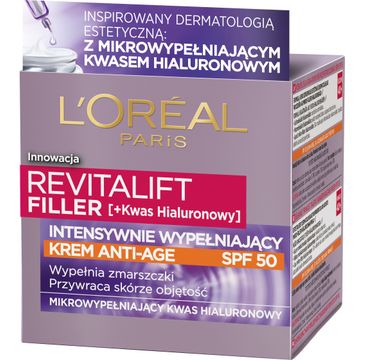 L'Oreal Revitalift Filler Krem na dzień SpF50 Anti Age (50 ml)