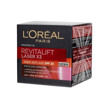 L'Oreal Revitalift Laser krem do cery dojrzałej przeciwzmarszczkowy SPF20 na dzień 50 ml