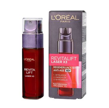 L'Oreal Revitalift Laser X3 Regenerujące serum Anti-Age do twarzy 30ml