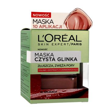 L'Oreal Skin Expert maska do każdego typu cery czysta glinka złuszczająco-wygładzająca (50 ml)
