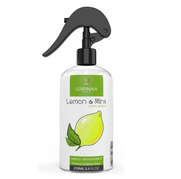 LORINNA Scented Ambient Spray odświeżacz powietrza w sprayu Lemon & Mint 250ml