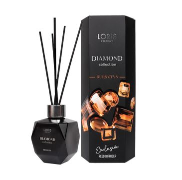 LORIS Diamond Exclusive Reed Diffuser dyfuzor zapachowy z patyczkami Bursztyn 110ml