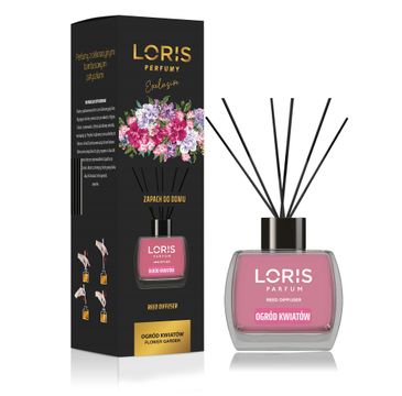 Loris Reed Diffuser dyfuzor zapachowy z patyczkami Ogród Kwiatów (120 ml)