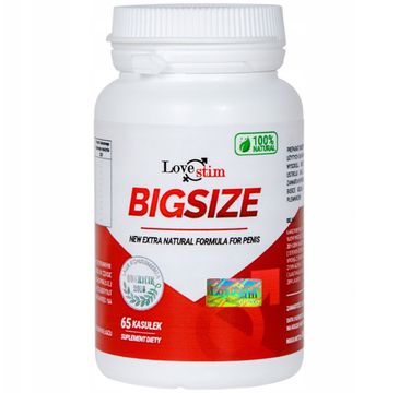 Love Stim BigSize suplement diety na powiększenie penisa (65 kapsułek)