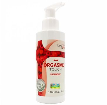 Love Stim Orgasmic Touch aromatyzowany olejek intymny Raspberry (150 ml)