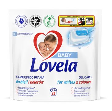 Lovela Baby hipoalergiczne kapsułki do prania do bieli i kolorów (23 szt.)