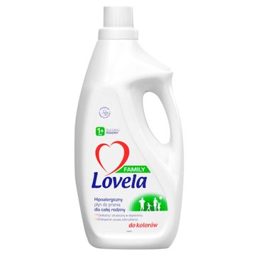 Lovela Family hipoalergiczny płyn do prania dla całej rodziny do kolorów (1.85 l)