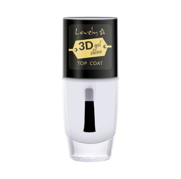 Lovely 3D Gel Shine Top Coat żelowy top do paznokci z efektem 3D 8ml