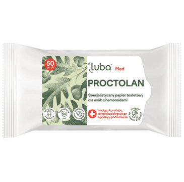 Luba Med Proctolan specjalistyczny papier toaletowy dla osób z hemoroidami (50 szt.)