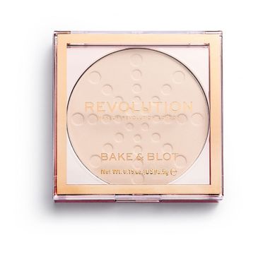 Makeup Revolution Bake & Blot – puder prasowany Translucent (5.5 g)