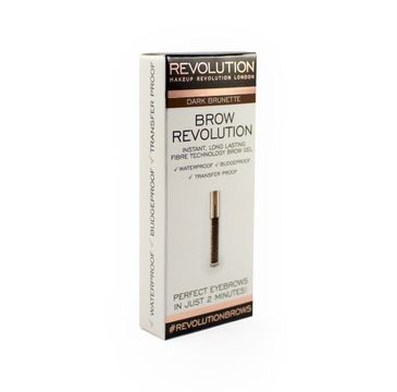 Makeup Revolution Brow Revolution – żel do brwi Dark Brunette (3.8 g)