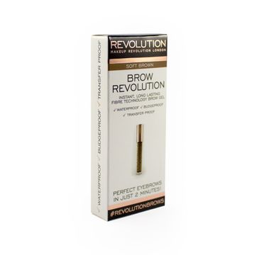 Makeup Revolution Brow Revolution – żel do brwi Soft Brown (3.8 g)