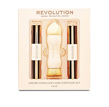 Makeup Revolution Creme Highlight and Contour Kit â€“ zestaw do konturowania twarzy Fair (1 szt.)