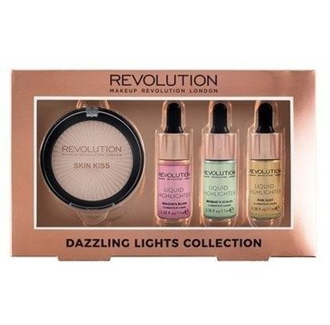 Makeup Revolution Dazzling Lights Collection – zestaw rozświetlaczy do twarzy (1 szt.)