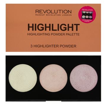 Makeup Revolution Highlighter Palette Highlight – rozświetlacze do twarzy (15 g)