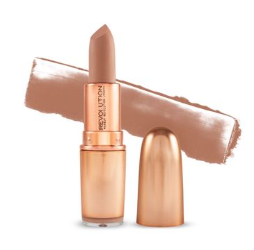 Makeup Revolution Iconic Matte Nude Lipstick – pomadka do ust matowa Expose (1 szt.)
