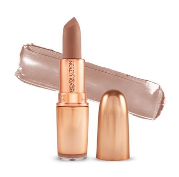Makeup Revolution Iconic Matte Nude Lipstick – pomadka do ust matowa Wishful (1 szt.)