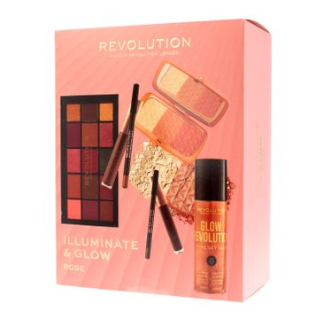 Makeup Revolution Illuminate & Glow Zestaw kosmetyków do makijażu Rose (1 szt.)